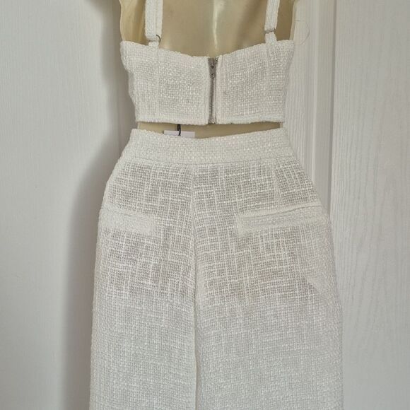 Showpo White Textured Two-Piece Set - Picture 8 of 16